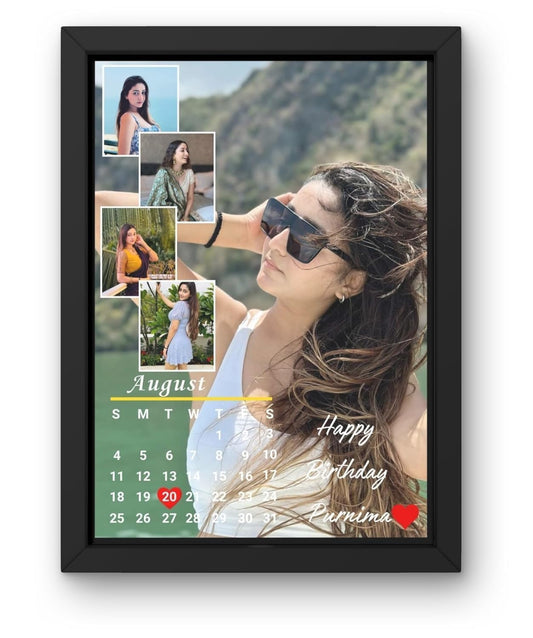 Preserve your memories with RangDeWalls© Personalized A4 Collage Photo Frame. Customizable gift for birthdays, anniversaries, family & friendship - Pack of 1