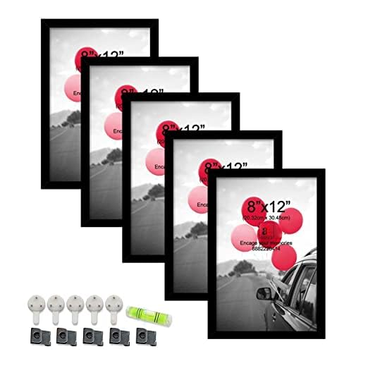 RangDeWalls© Classic A4 Set of 5 Blank Photo Frame ( Red, Size - 8.3 x 11.7 inch )