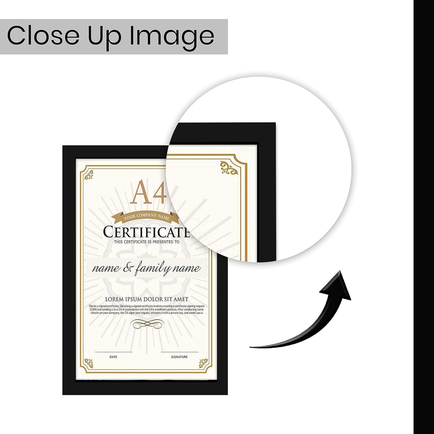 RangDeWalls© Classic A4 Set of 5 Blank Photo Frame ( Red, Size - 8.3 x 11.7 inch )