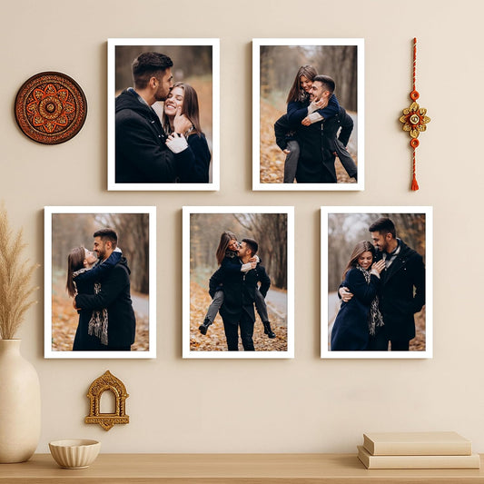 RangDeWalls© Classic A4 Set of 5 Blank Photo Frame ( White, Size - 8.3 x 11.7 inch )
